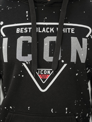 Sudadera de hombre negra OZONEE JS/8B1737/3