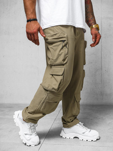 Pantalón de hombre beige oscuro OZONEE O/PS5528