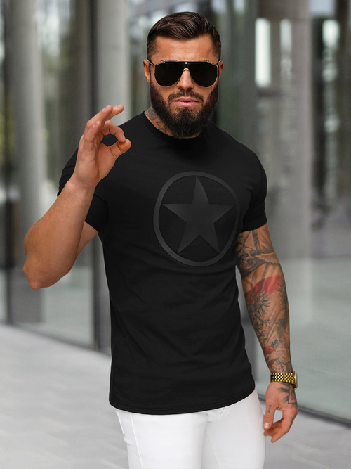 Camiseta de hombre negras OZONEE NB/MT3151