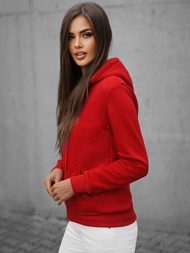 Sudadera de damas rojo oscuro OZONEE JS/W03Z