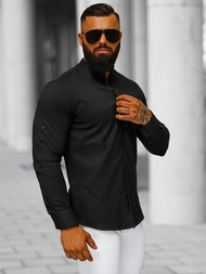 Camisa de hombre negra OZONEE O/V121
