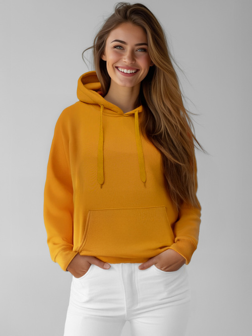 Sudadera de mujer camel OZONEE JS/W02/26Z