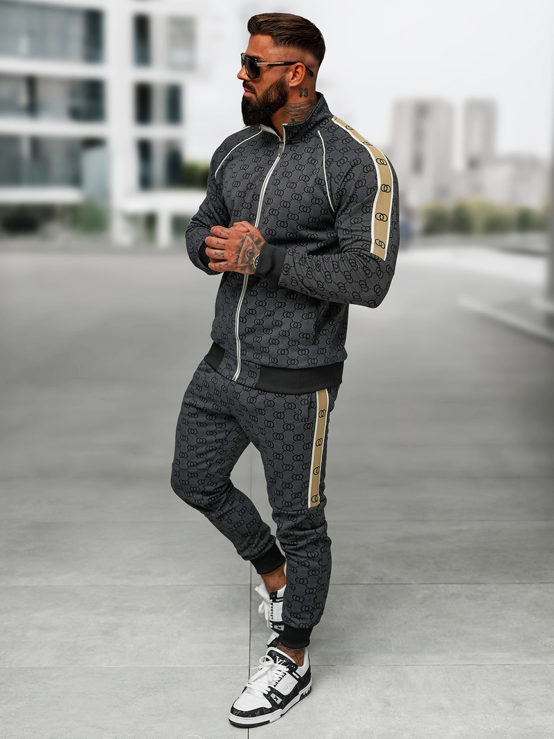 Chándal de hombre negro OZONEE O/FF5110AB