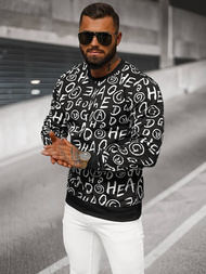 Sudadera de hombre negra OZONEE JS/8B1221/3