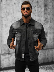 Chaqueta vaquera de hombre negra OZONEE NB/MJ521N