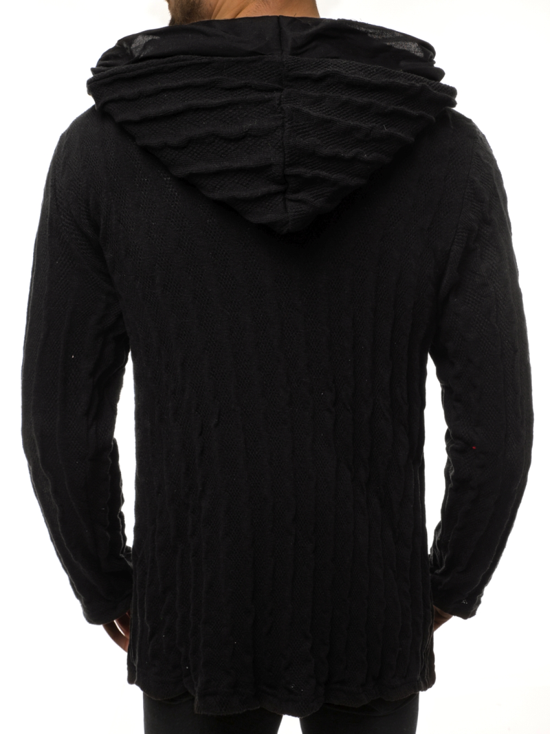 Sudadera de hombre negra OZONEE MACH/2138