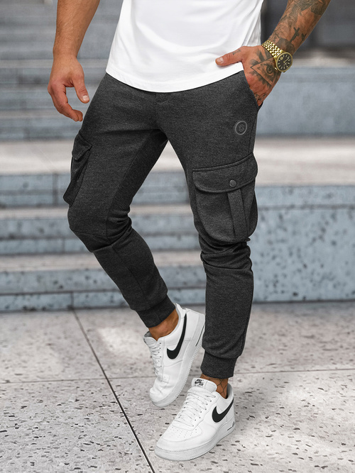 Pantalón de chándal de hombre grafito OZONEE C/316Z
