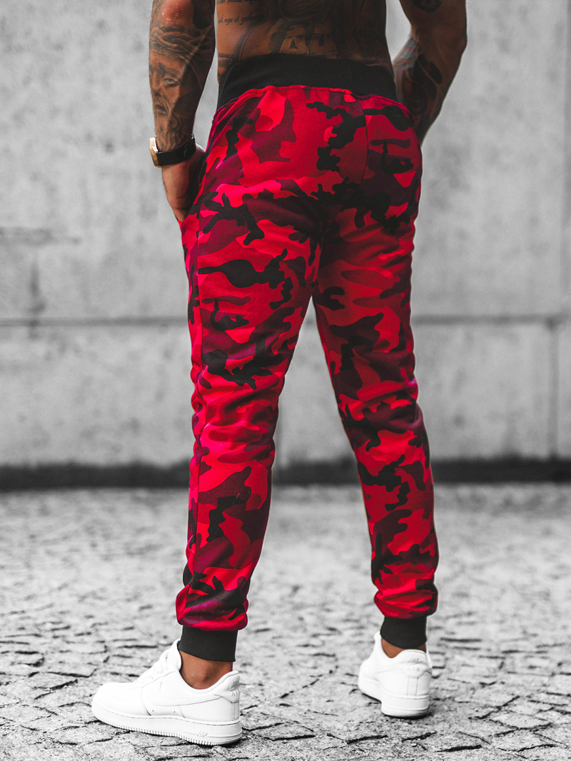 Pantalón de chándal de hombre rojo OZONEE JS/KZ15Z