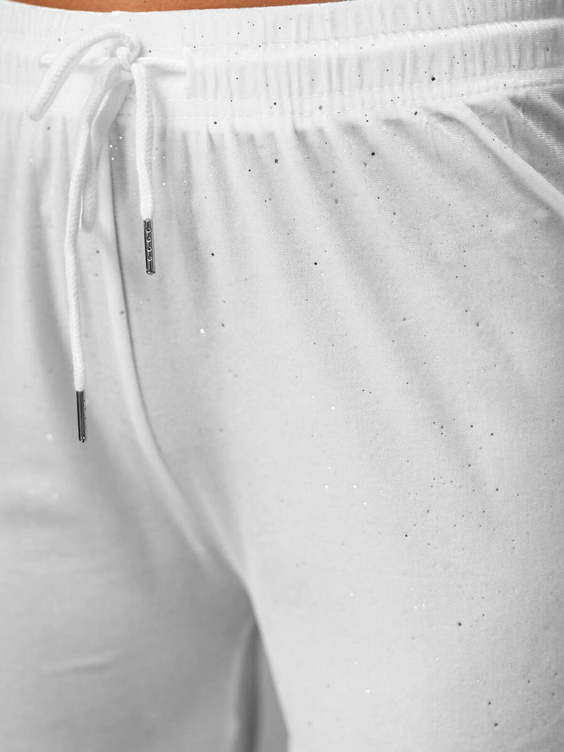 Pantalones velour de mujer blancos OZONEE JS/92K519/1