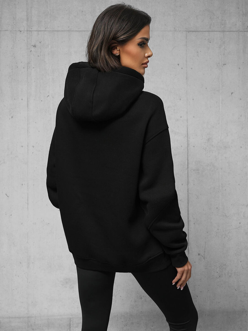 Sudadera de negra OZONEE O/SWE23019Z