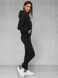 Conjunto de chándal de dos piezas negro OZONEE JS/CKW03