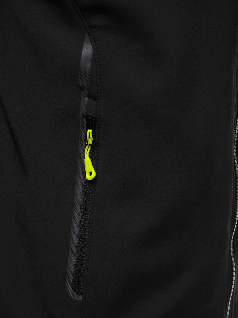 Chaqueta de hombre negro-amarillo OZONEE GE/12269Z