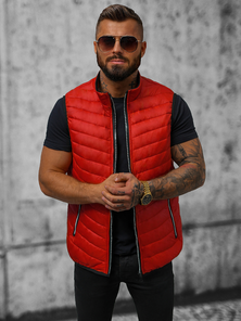 Chaleco de hombre rojo oscuro OZONEE N/7103/5Z