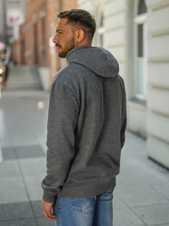 Sudadera de hombre grafito OZONEE JS/8B1773/5