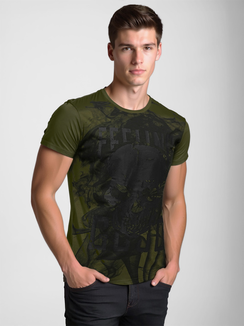 Camiseta de hombre verde OZONEE O/T126/29Z
