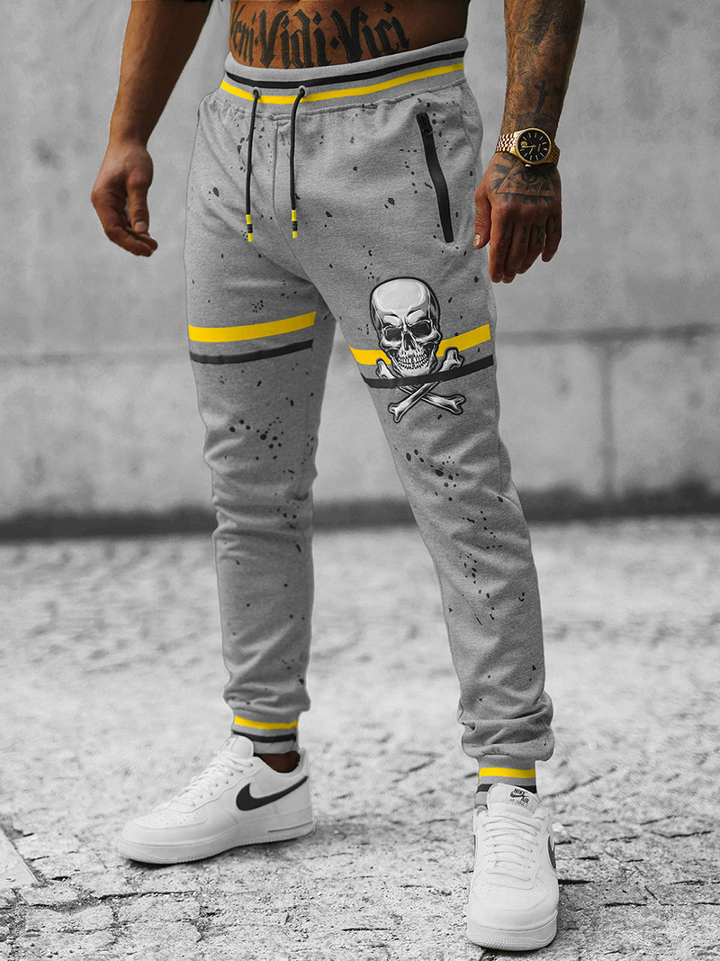 Pantalón de chándal de hombre gris OZONEE JS/K10227Z