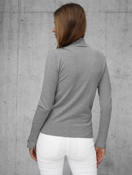 Suéter de mujer gris oscuro OZONEE JS/8002/3