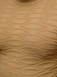 Jersey de hombre beige oscuro OZONEE O/ZZ190137