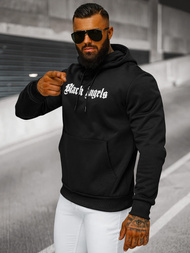 Sudadera de hombre negra OZONEE JS/27B6509/3