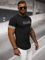 Camiseta de hombre negras OZONEE O/T7571