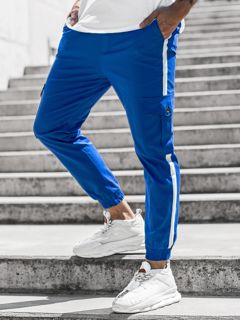 Pantalón jogger de hombre azul OZONEE DJ/5580
