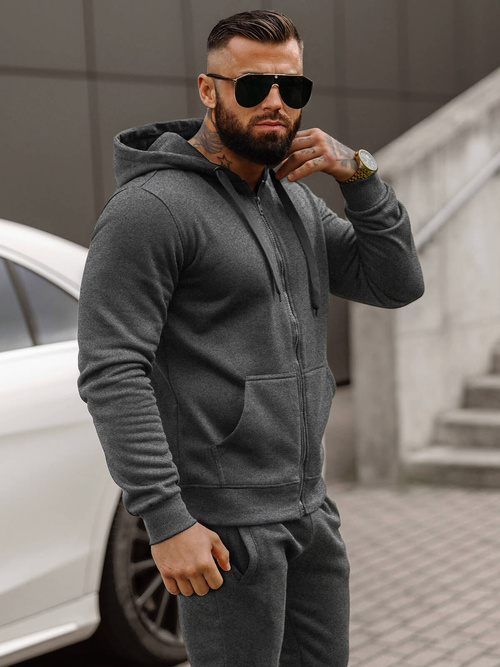 Chándal de hombre grafito OZONEE JS/68C10386/5Z