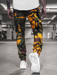 Pantalón jogger de hombre amarillo-caqui OZONEE O/11102