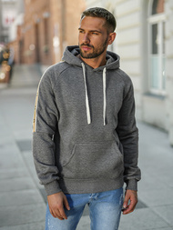 Sudadera de hombre grafito OZONEE JS/8B1730/5