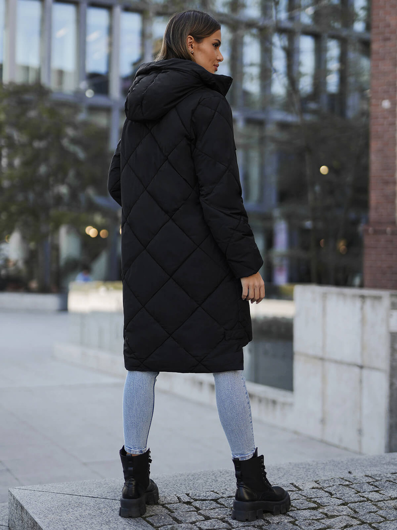 Chaqueta de mujer negra OZONEE JS/5M3168/392