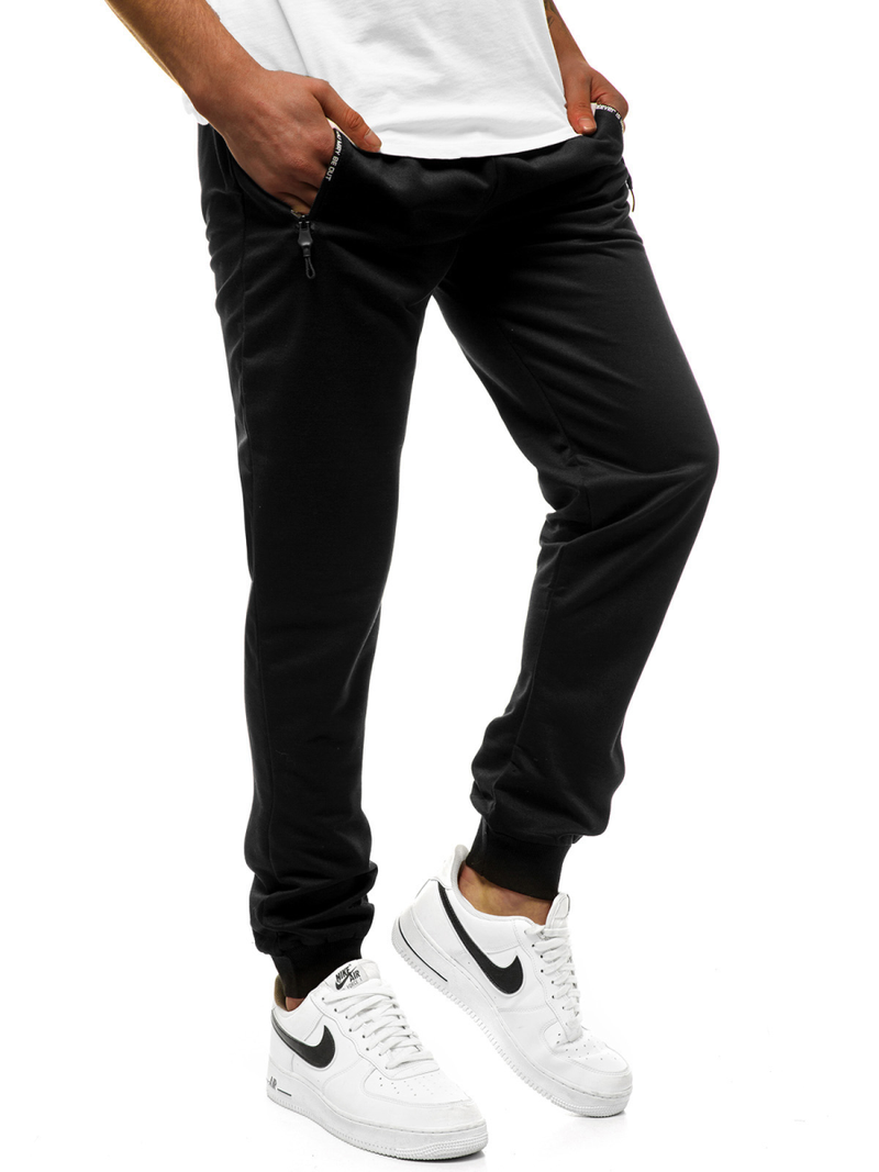 Pantalón de chándal de hombre negro JS/XW002S