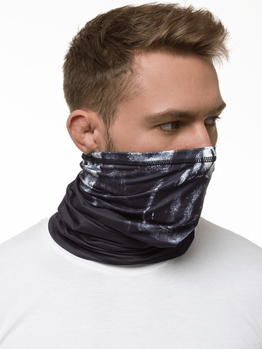 Bufanda de chimenea azul marino oscuro OZONEE JS/YW05021 | OZONEE