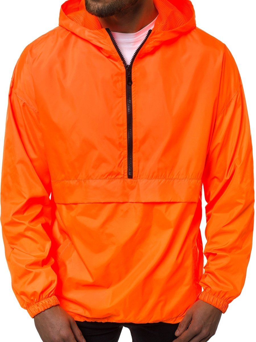 chaqueta naranja hombre