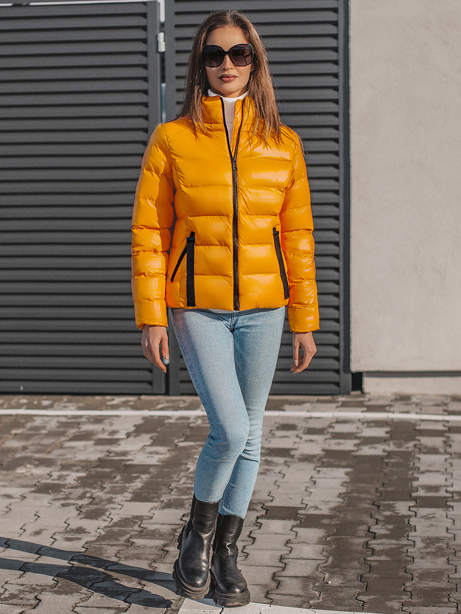 Chaqueta de mujer en naranja OZONEE JS/M23061/3Z | OZONEE