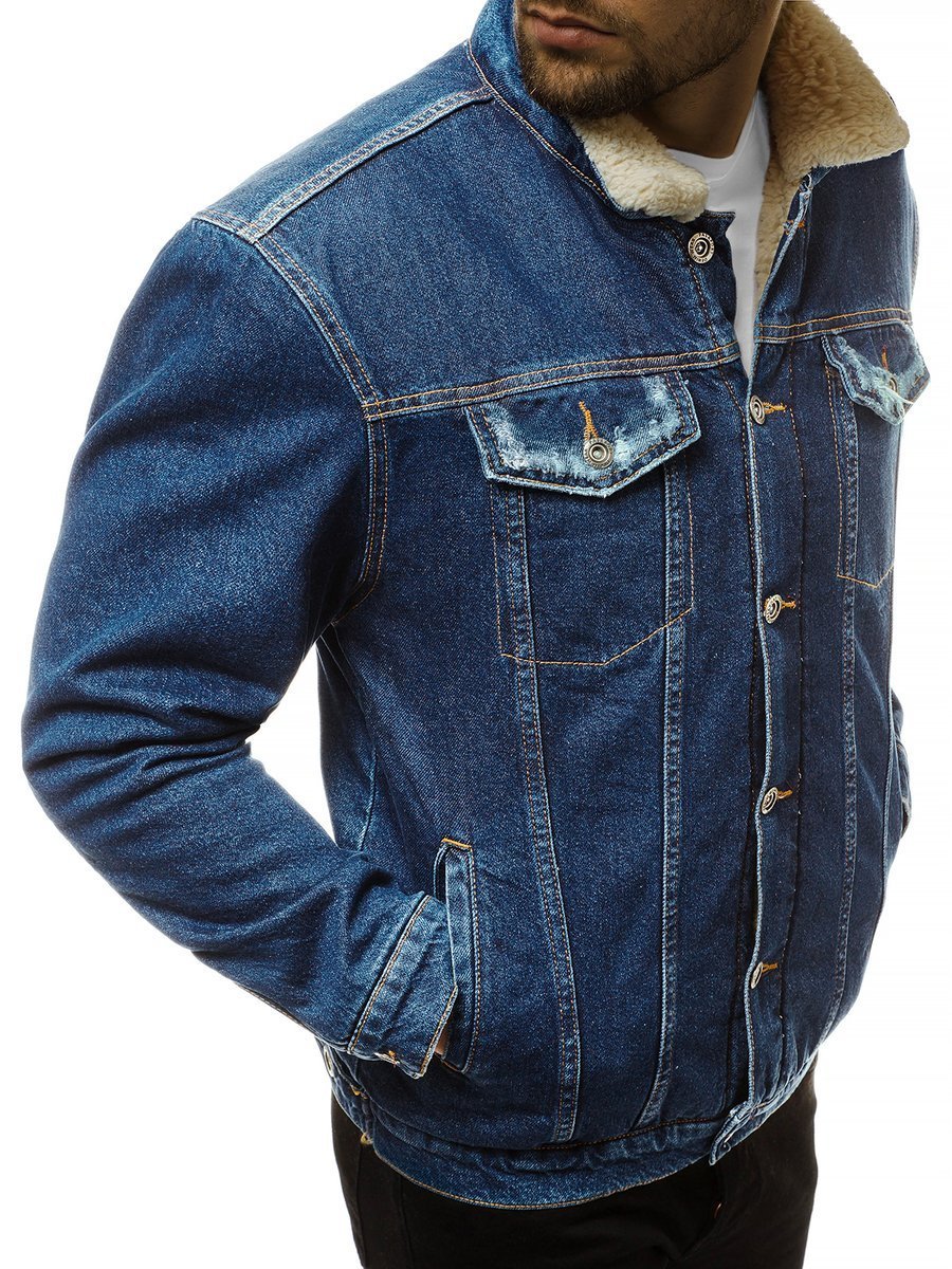 Chaqueta vaquera de hombre azul claro OZONEE O/W1074