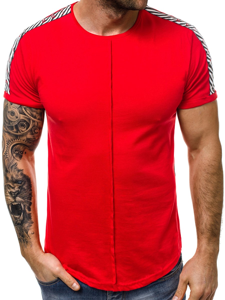 Camiseta de hombre roja OZONEE B/181590