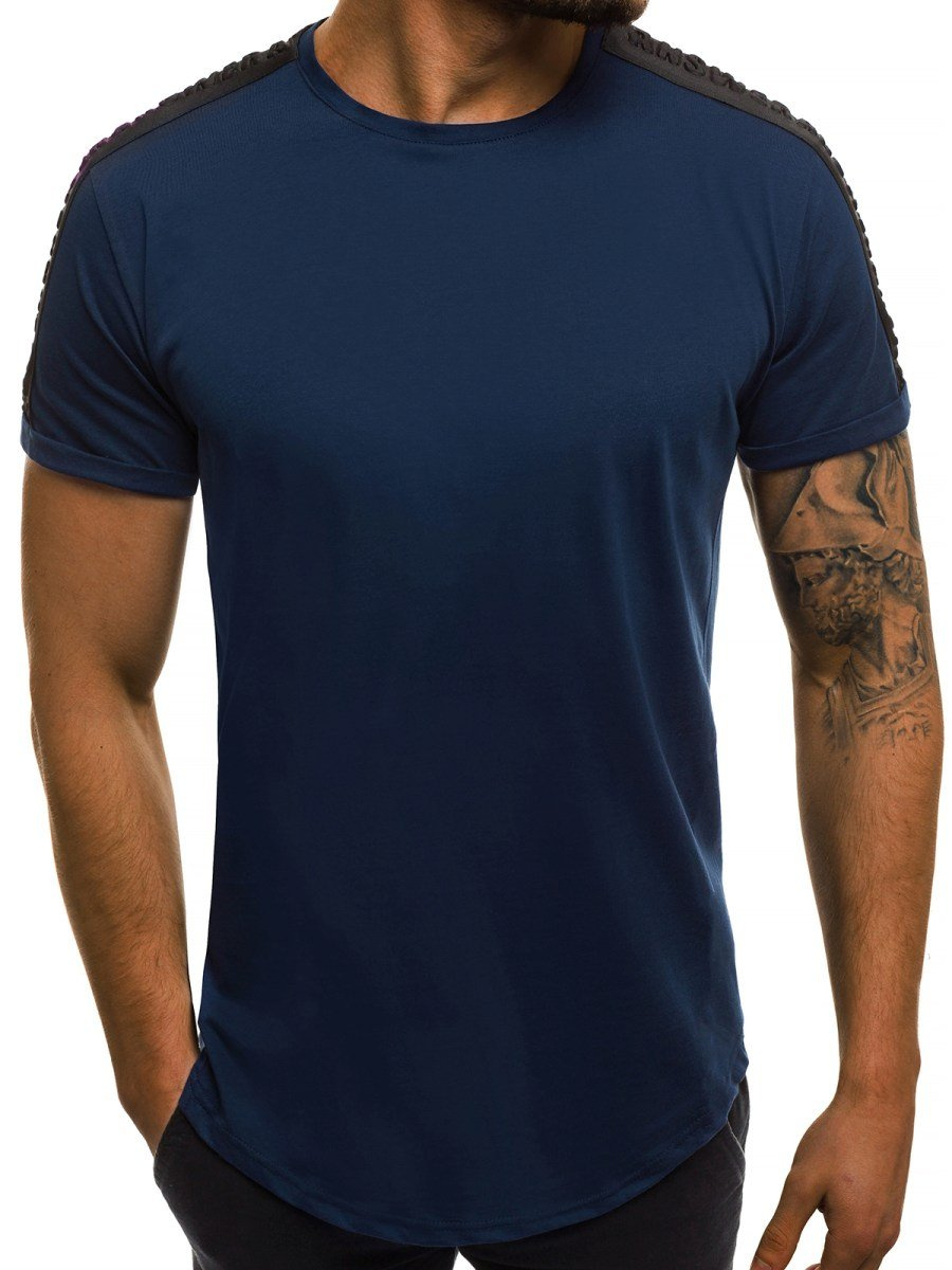 OZONEE B/181396 Camiseta de hombre granate OZONEE