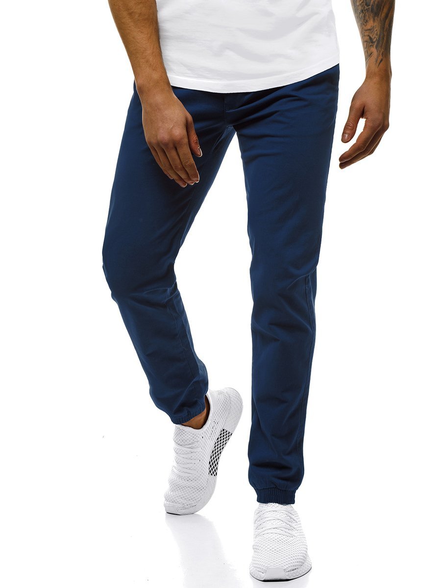 Pantalones cortos chinos de hombre azul marino OZONEE JB/JP1140