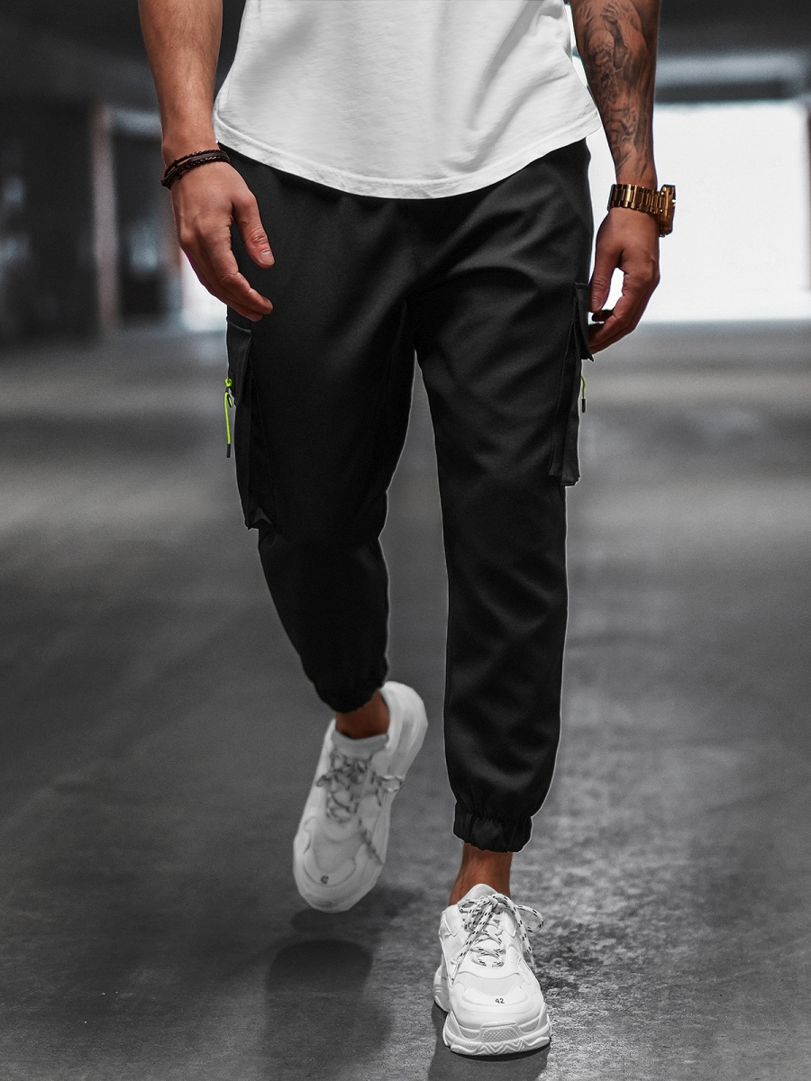 Pantalón Chino De Hombre, Pantalón De Tela A Cuadros, Streetwear