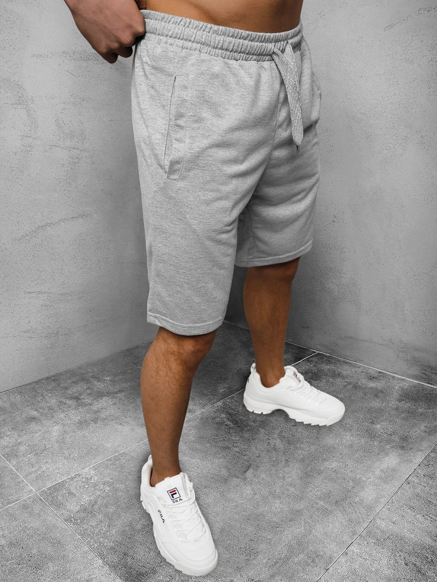 Pantalón corto de hombre gris OZONEE JS/8K280