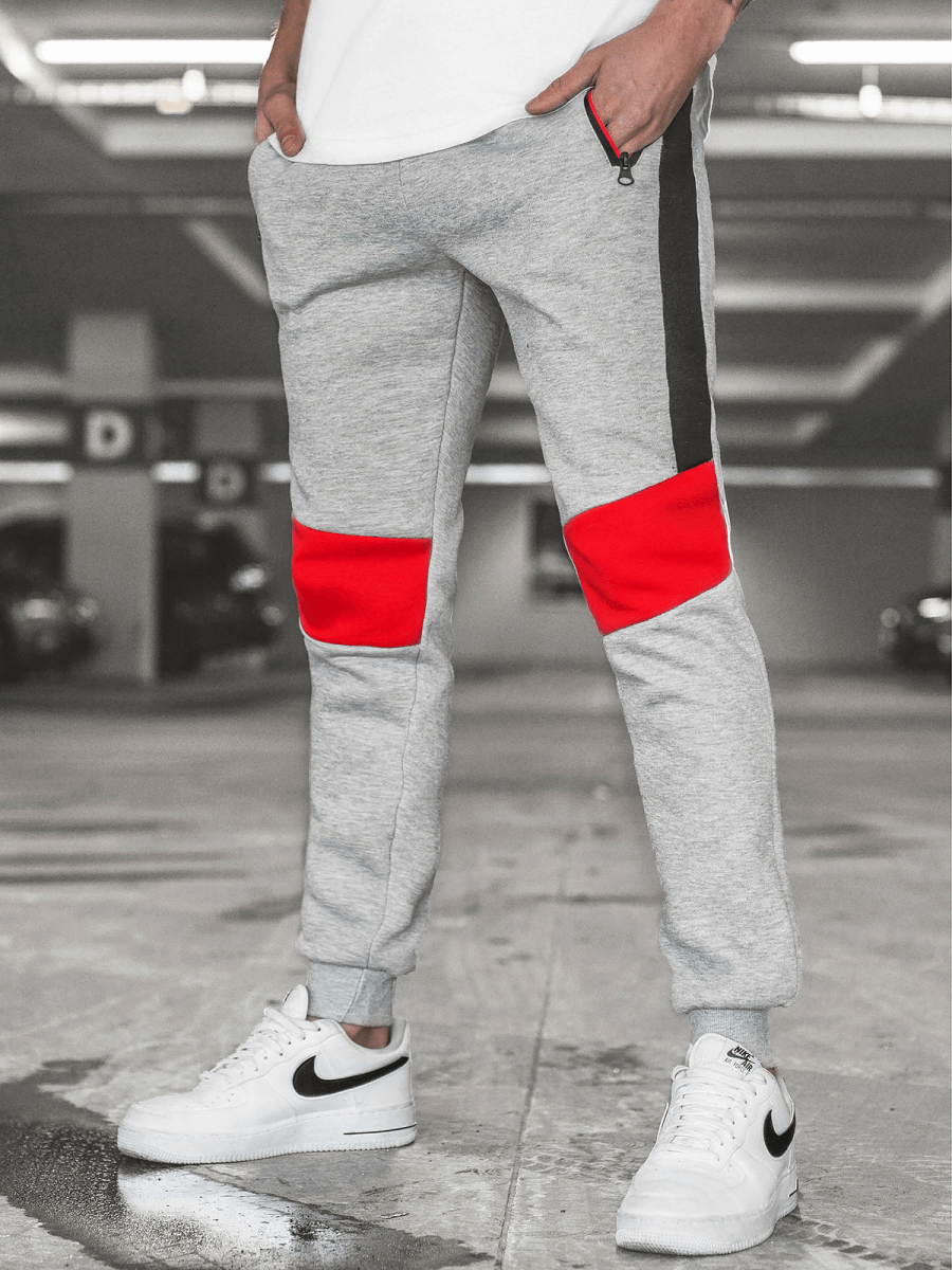 Pantalón de chándal de hombre gris OZONEE JS/K10019SP OZONEE