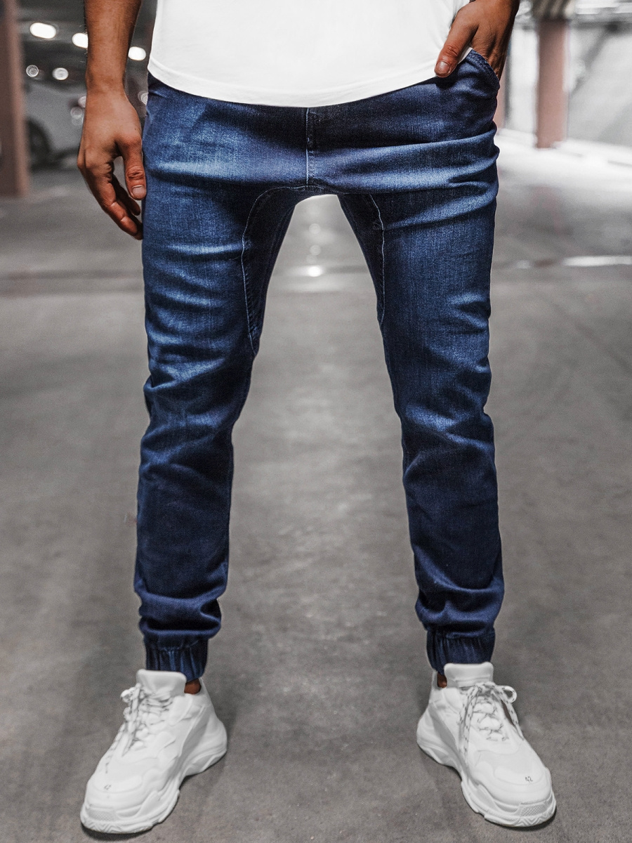 Pantalón jogger de hombre azul marino OZONEE O/4358 | OZONEE