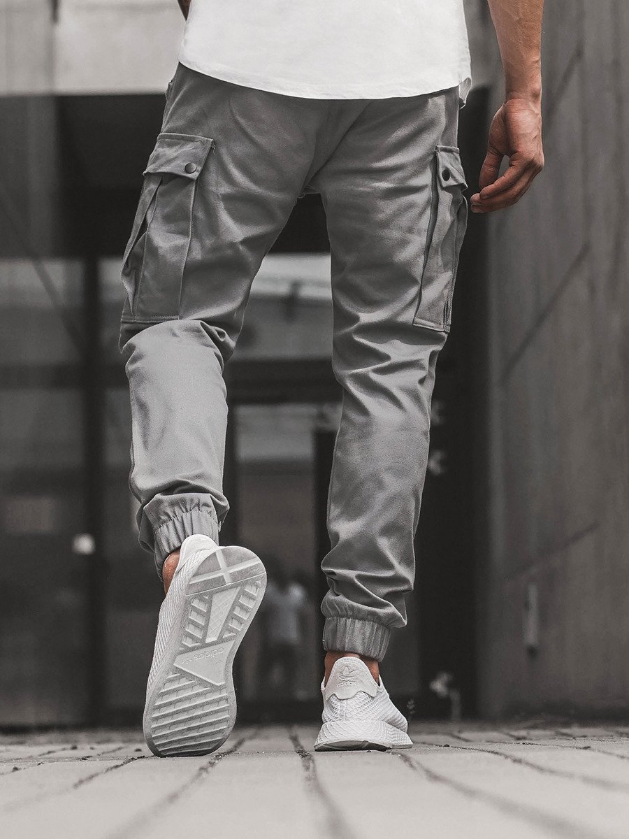 Pantalón jogger de hombre gris OZONEE A/1005