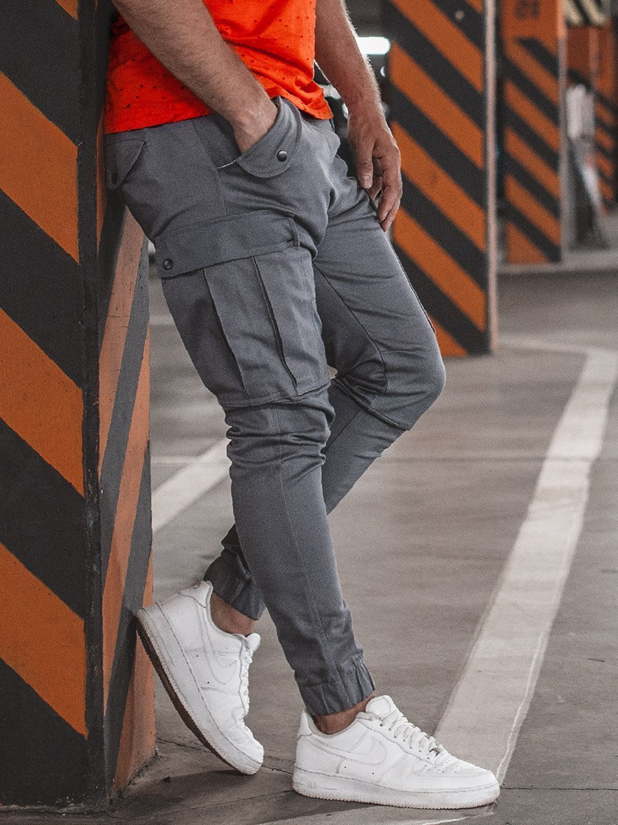 Pantalon jogger Homme Gris OZONEE O/PAN23023