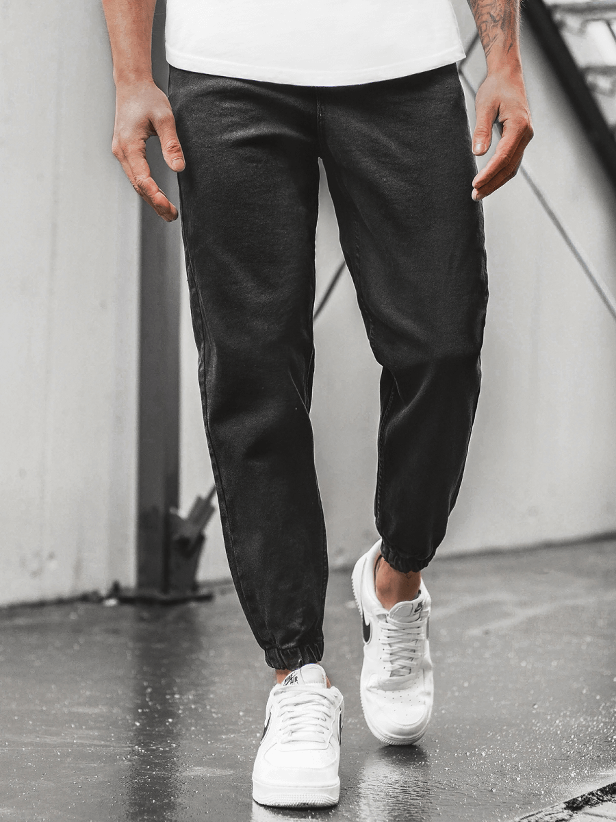 Pantalón jogger de hombre negras OZONEE DP/667