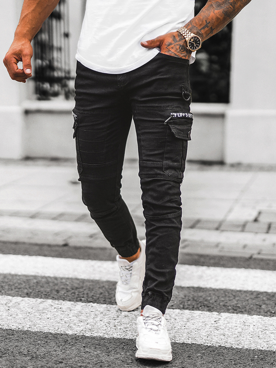 Pantalón Jogger De Hombre Negras Ozonee O E9706 Ozonee