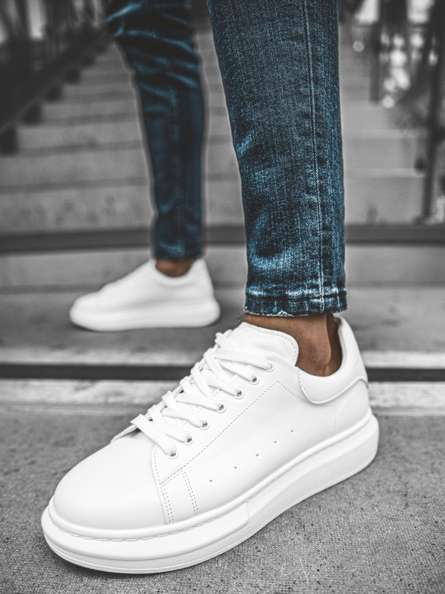 Sneakers de hombre blancos OZONEE B/2051