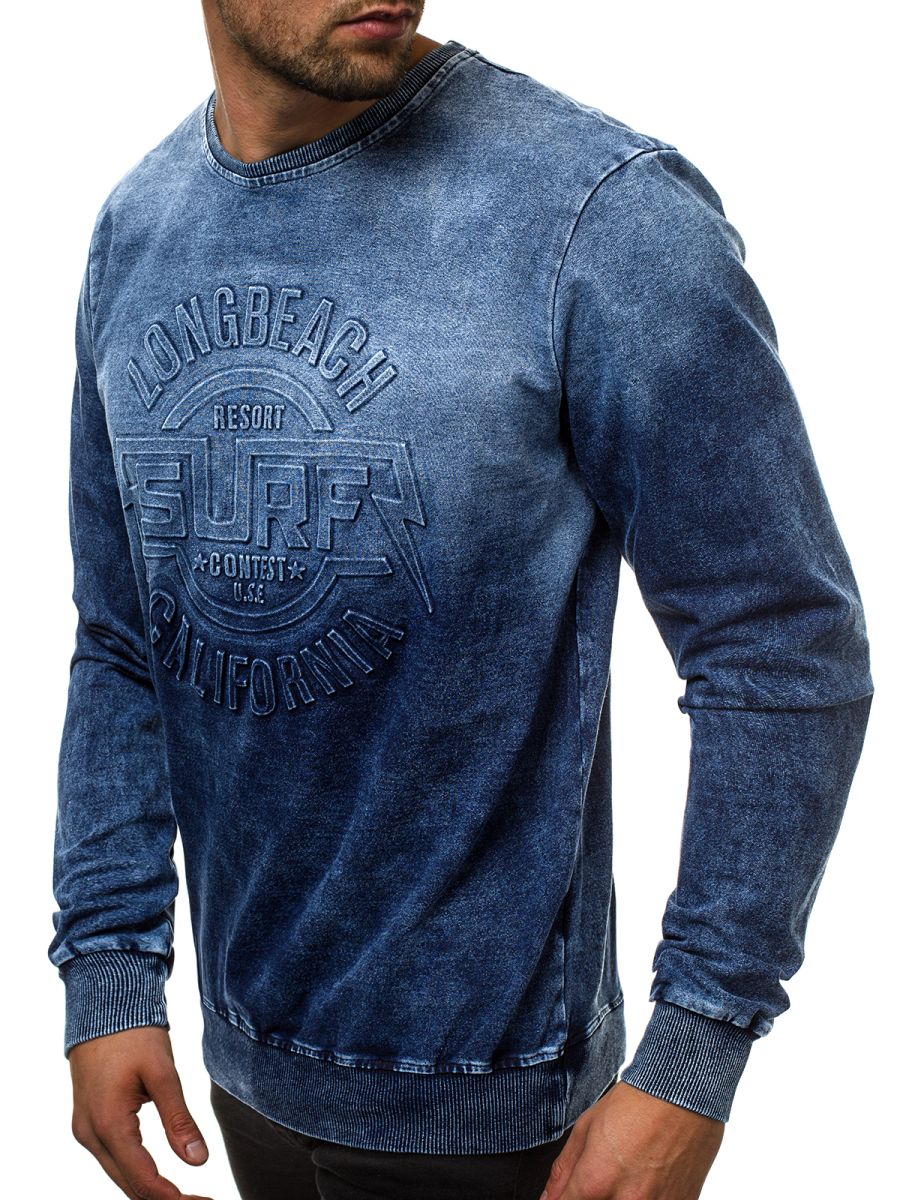 Sudadera Básica Sudadera Azul Rey SUDADERA CON CIERRE UNISEX PREZENZA