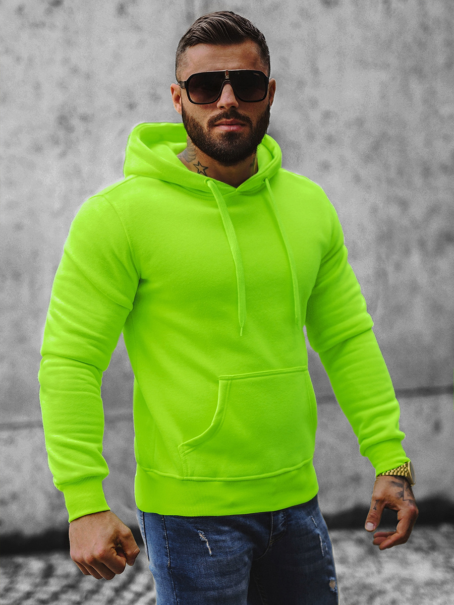 Sudadera verde neon online hombre