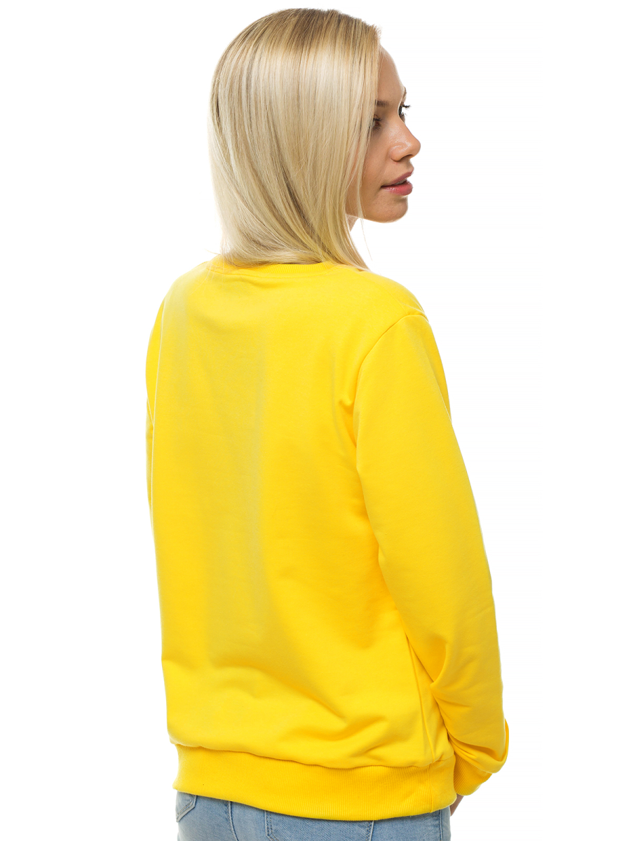Sudadera de mujer amarilla OZONEE JS/WB11002/28
