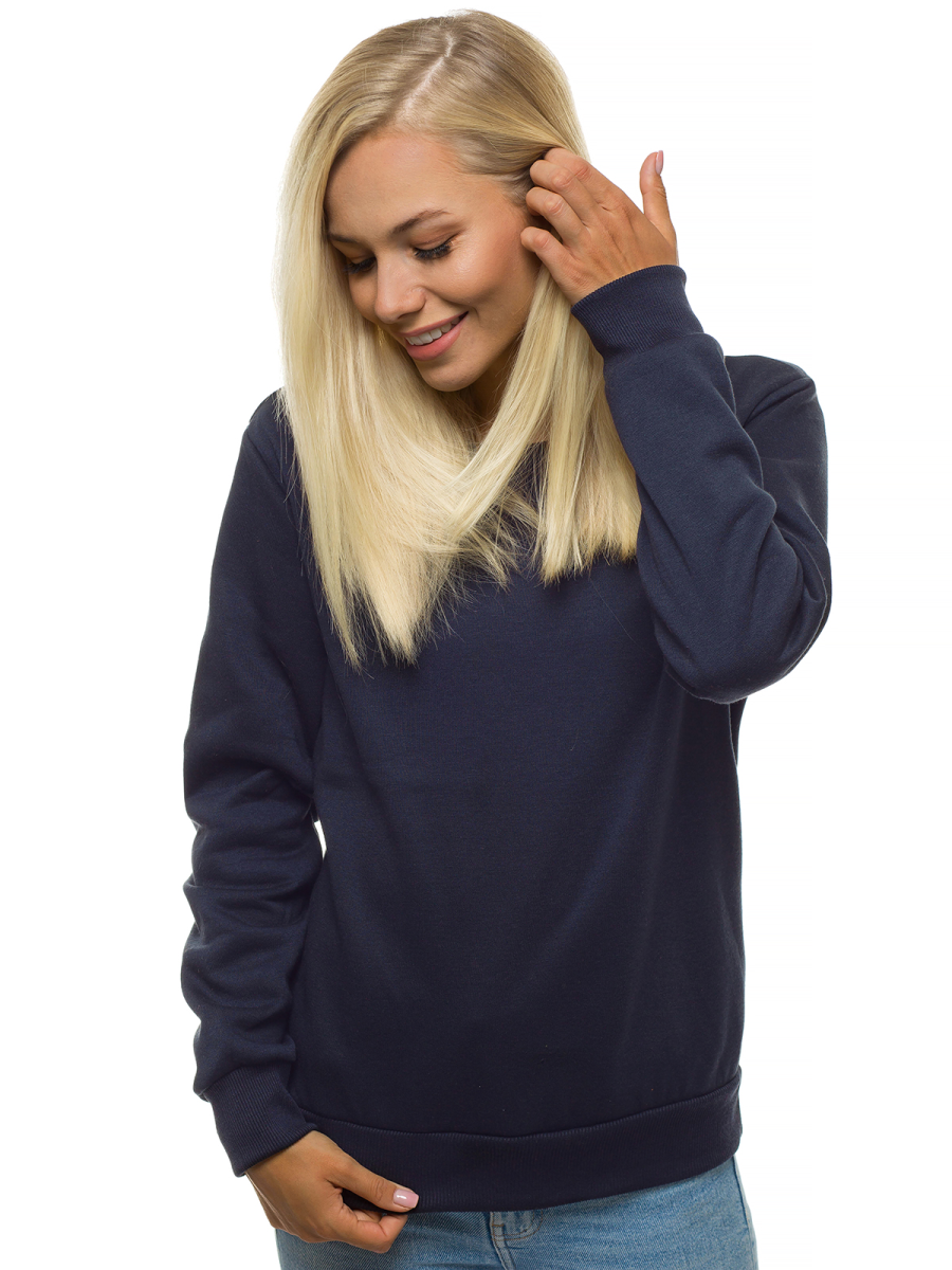 Sudadera De Mujer Azul Marino Ozonee Jsw01z Ozonee 